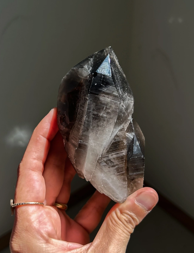 drusa di Quarzo Fumè